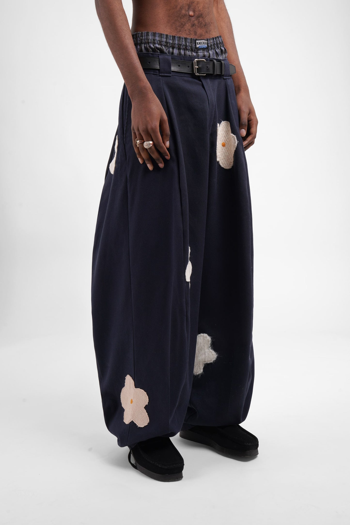FO Baggy Trou - Navy - Limited Flower Edition