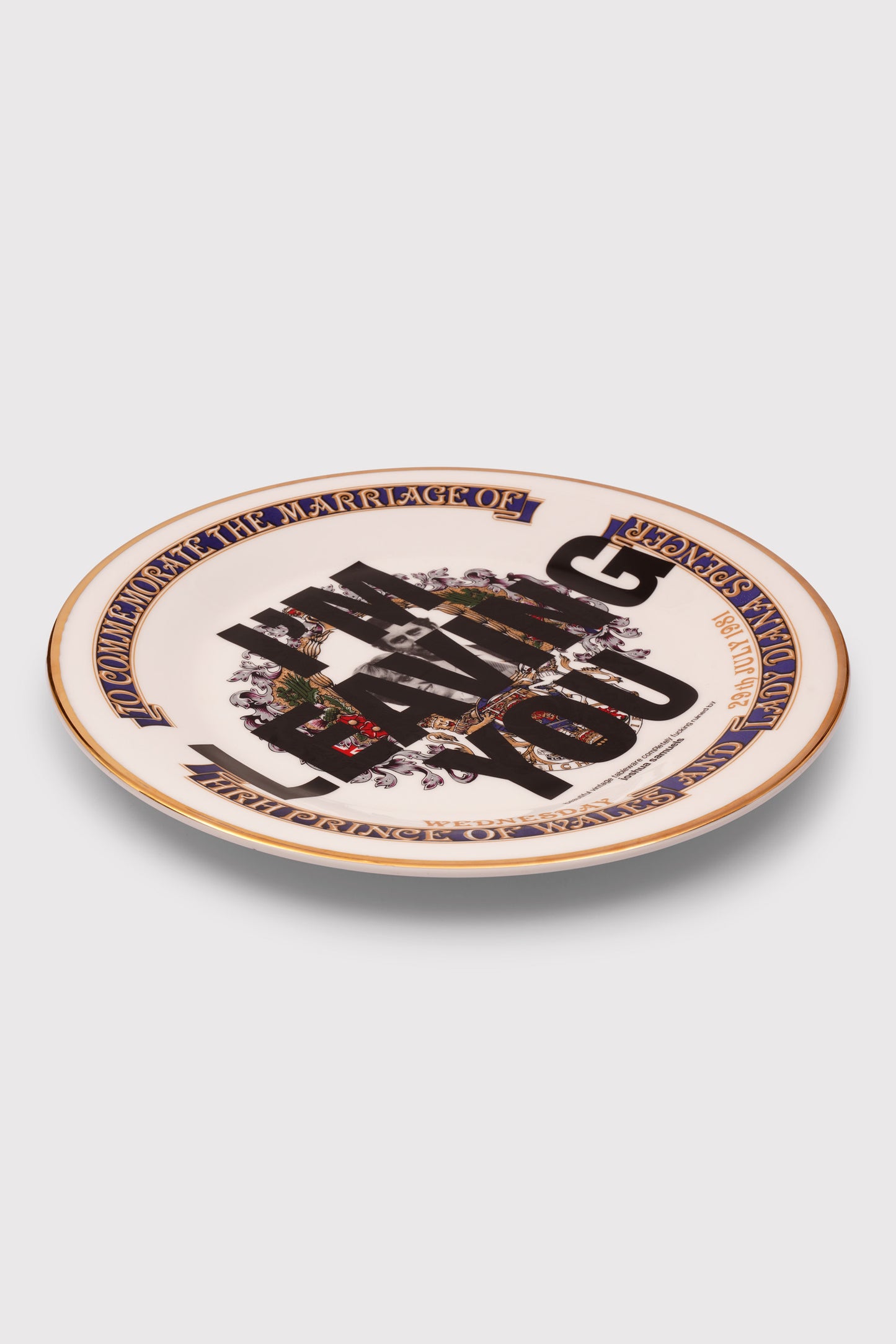 'I'm Leaving You' Plate