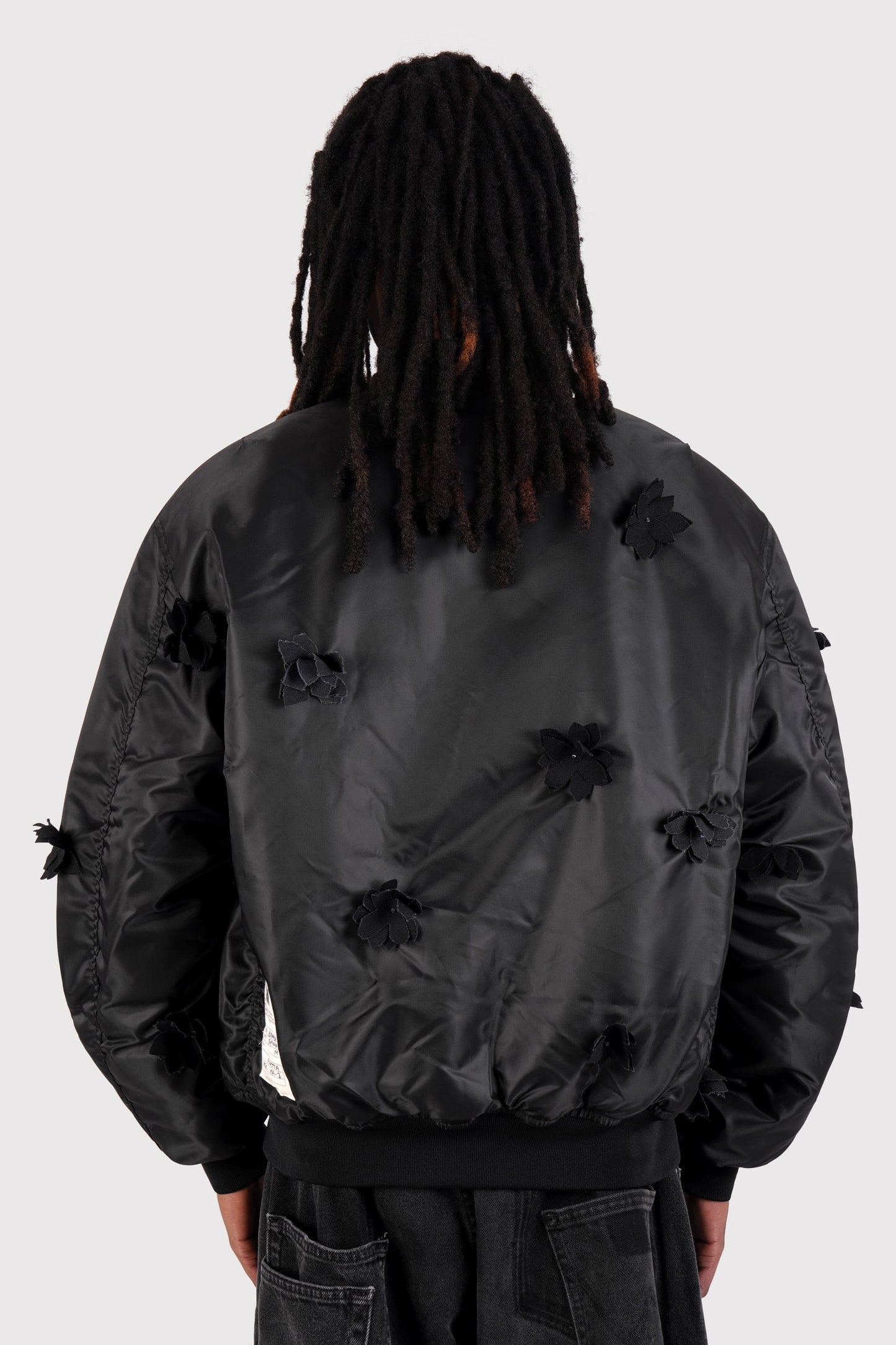 Mono Petal MA-1 Bomber Jacket - Black