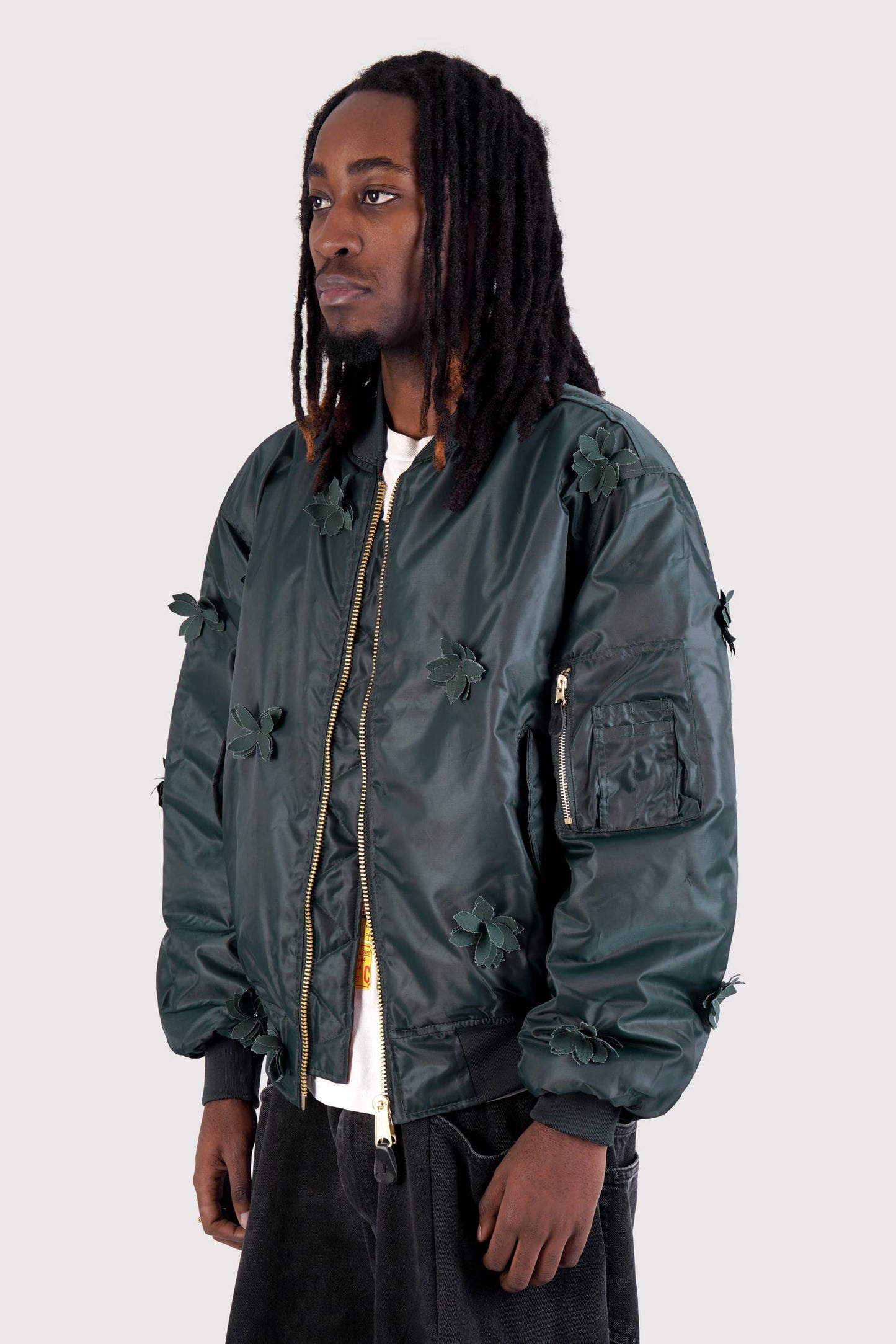 Mono Petal MA-1 Bomber Jacket - Petrol
