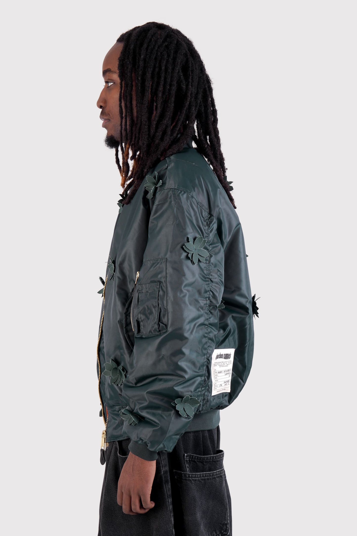 Mono Petal MA-1 Bomber Jacket - Petrol
