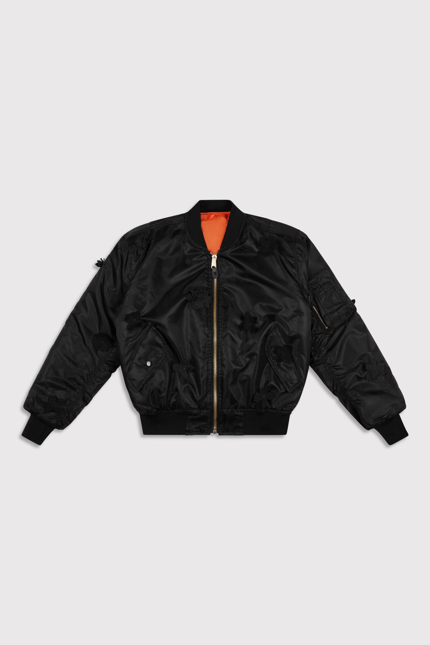 Mono Petal MA-1 Bomber Jacket - Black