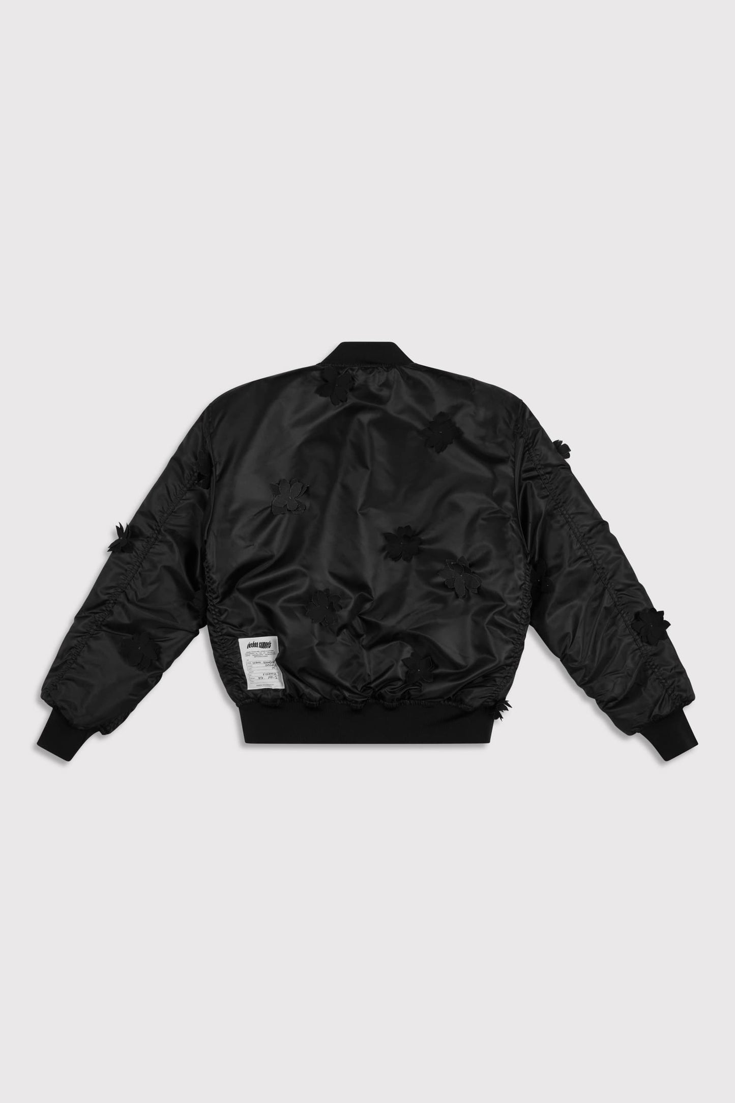 Mono Petal MA-1 Bomber Jacket - Black