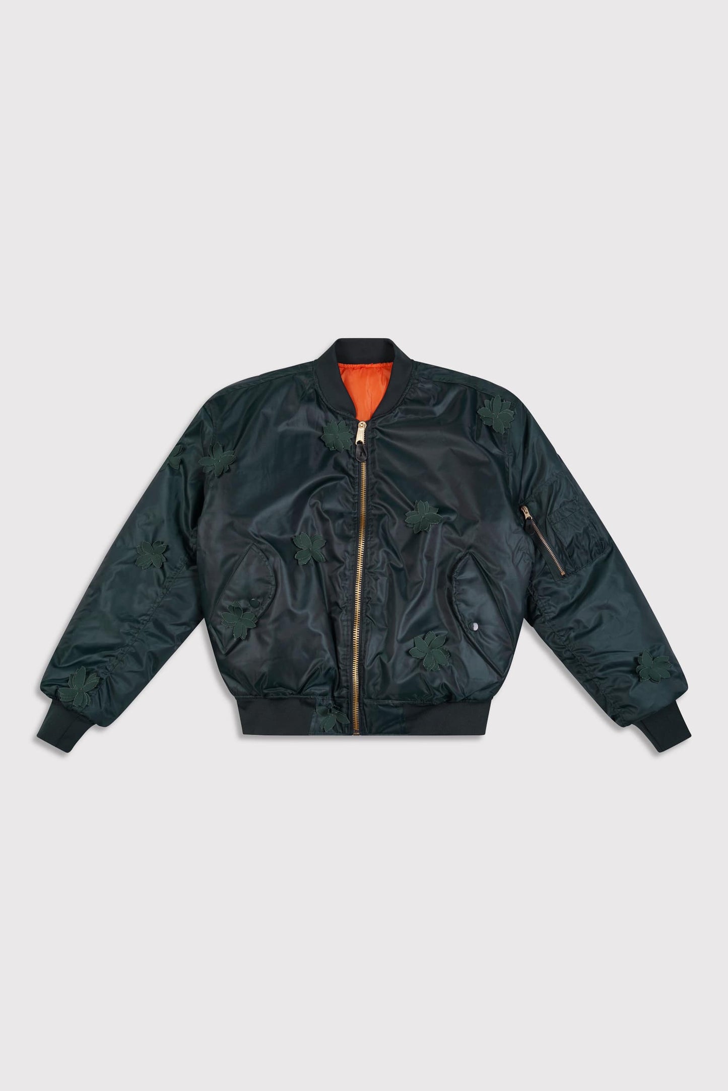 Mono Petal MA-1 Bomber Jacket - Petrol