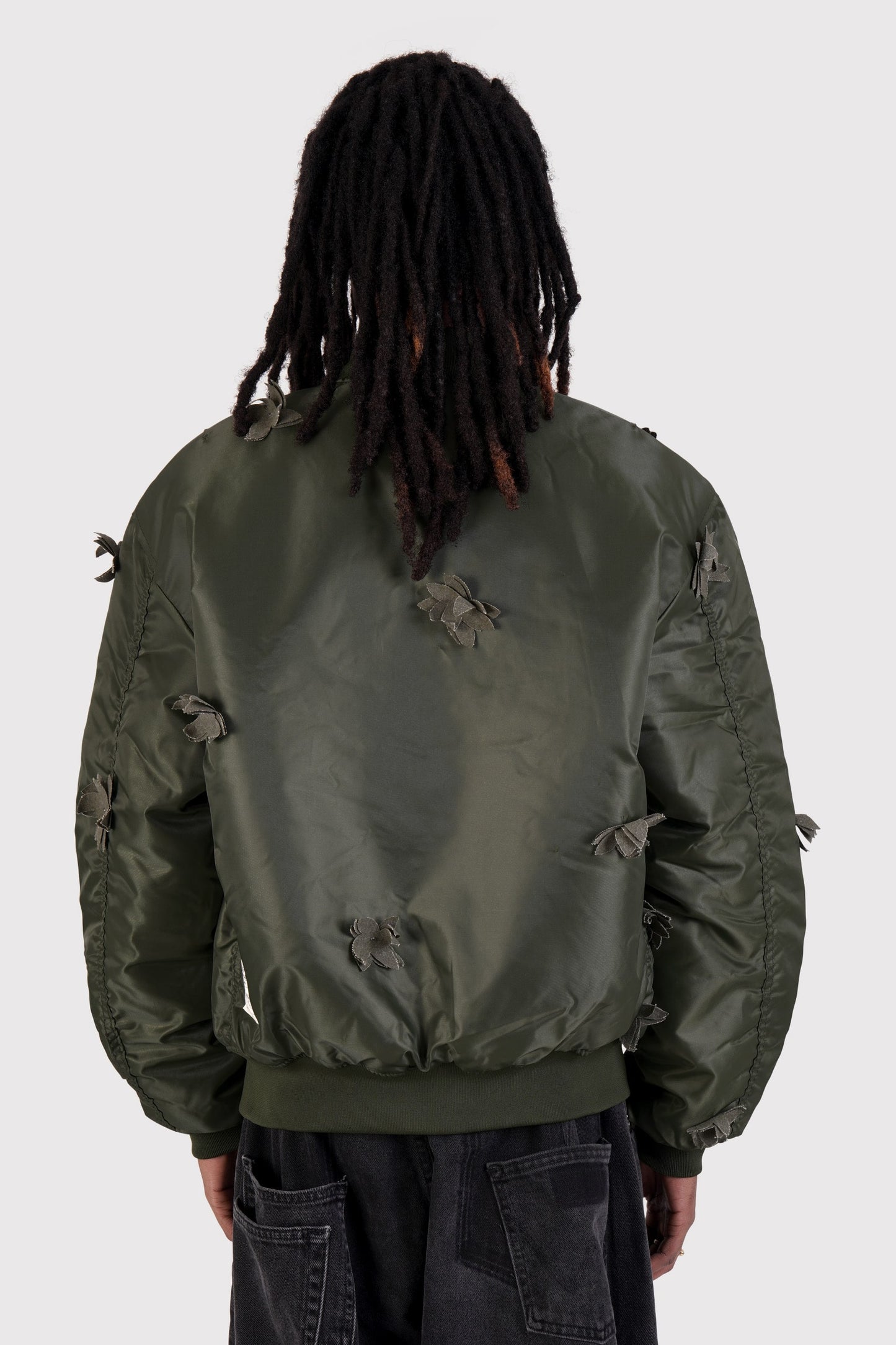 Mono Petal MA-1 Bomber Jacket - Olive