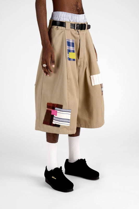 FO Baggy Shorts - Beige - Limited Patches Edition