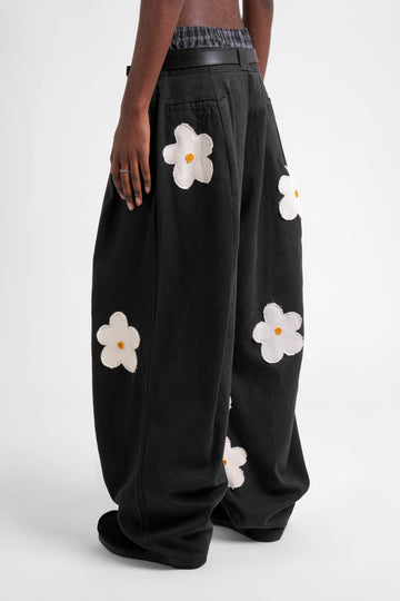 FO Baggy Trou - Black - Limited Flower Edition