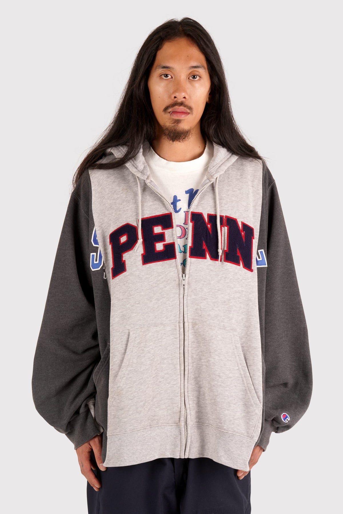 FO Baggy Zip-Up Hood - Grey / Grey