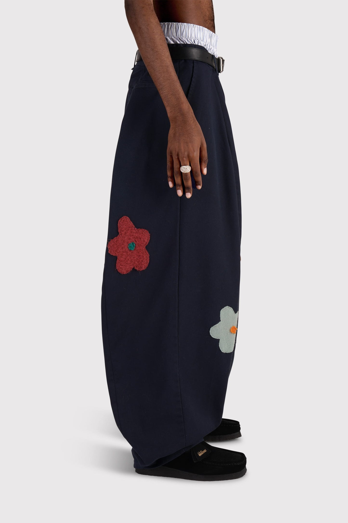 FO Baggy Trou - Navy - Limited Wild Flower Edition
