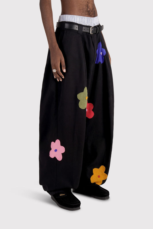 FO Baggy Trou - Black - Limited Wild Flower Edition