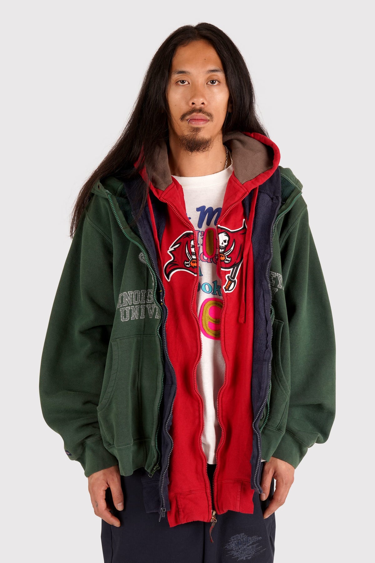 Triple Zip Hood - Multi