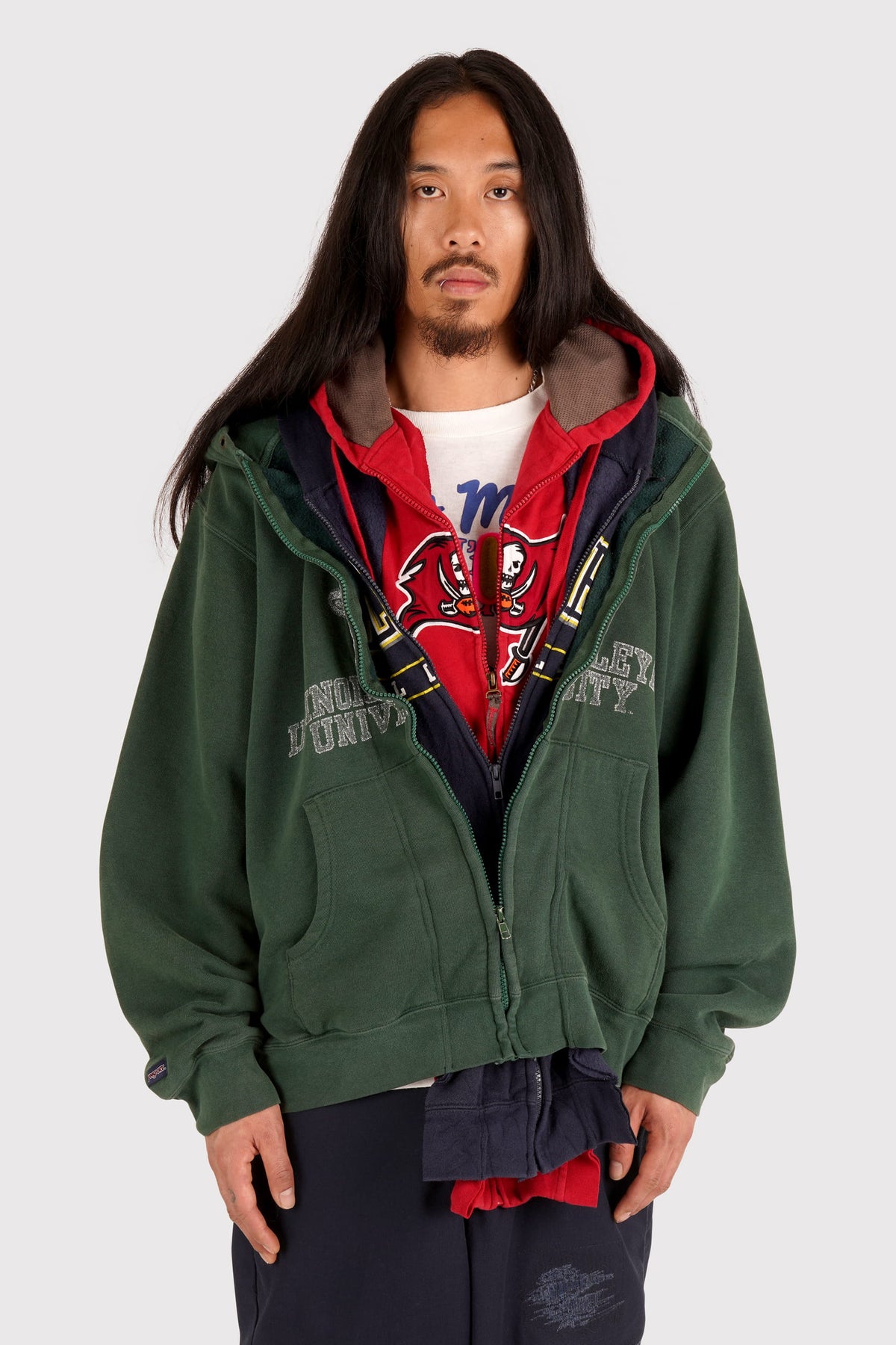Triple Zip Hood - Multi