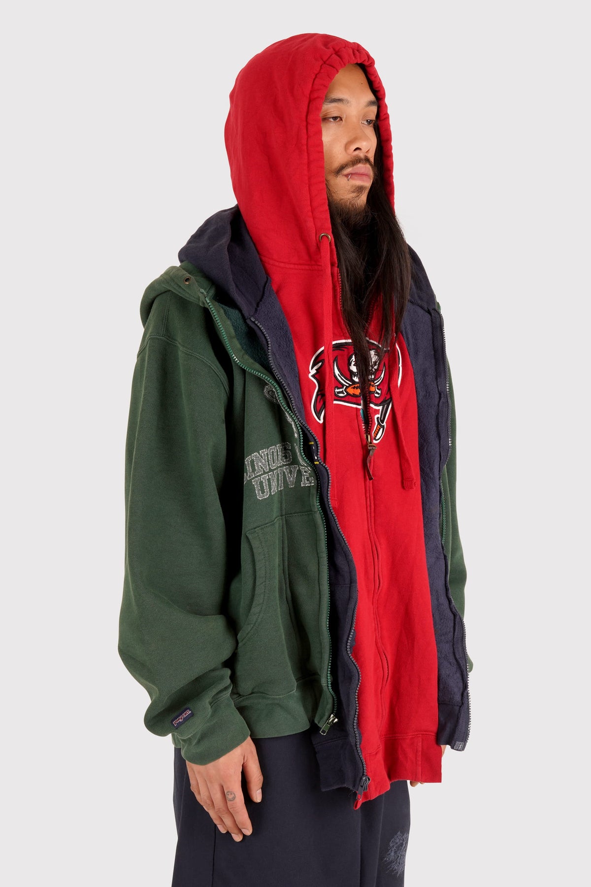 Triple Zip Hood - Multi