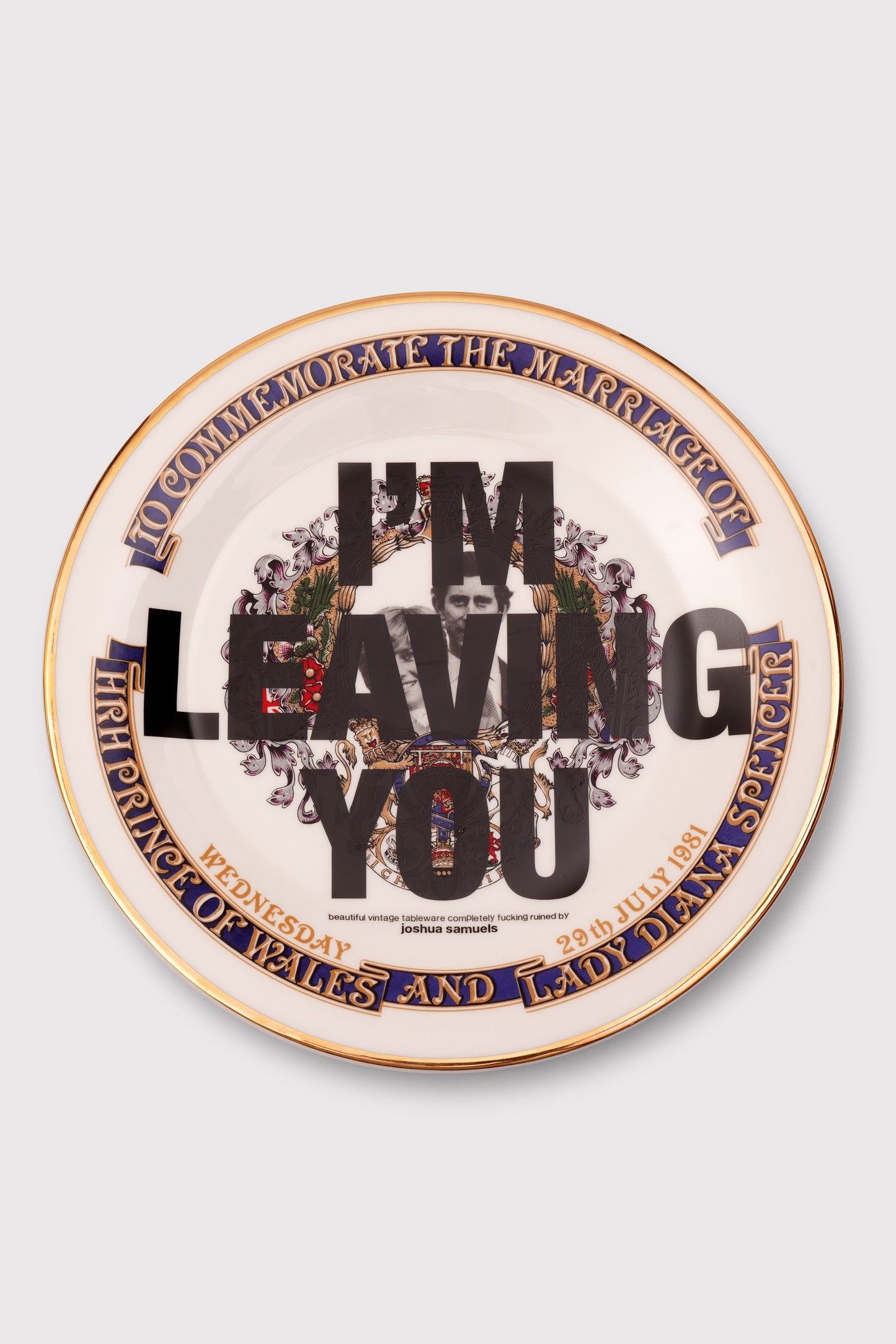 'I'm Leaving You' Plate
