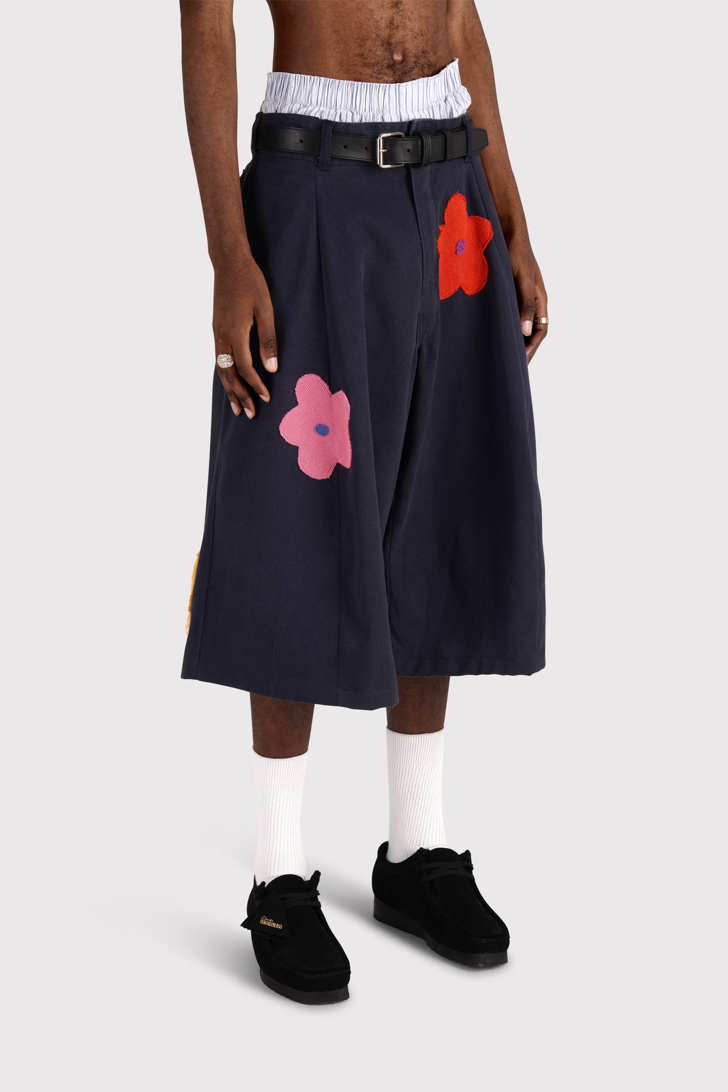 FO Baggy Shorts - Navy - Limited Wild Flower Edition