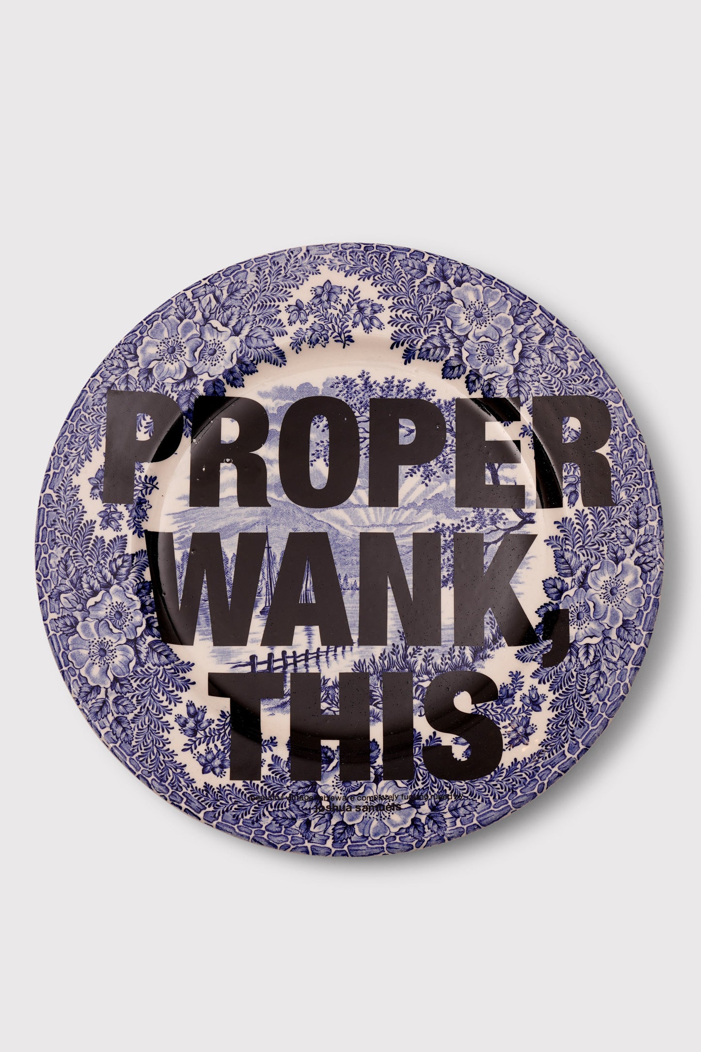 'Proper Wank, This' Plate