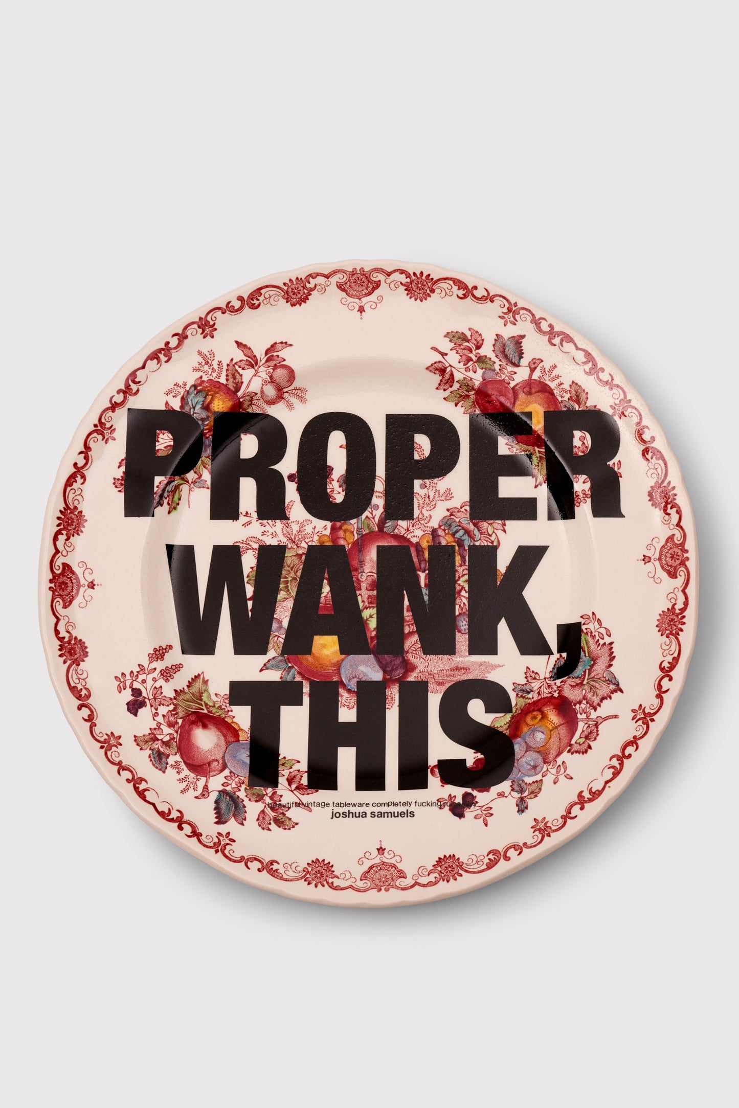 'Proper Wank, This' Plate