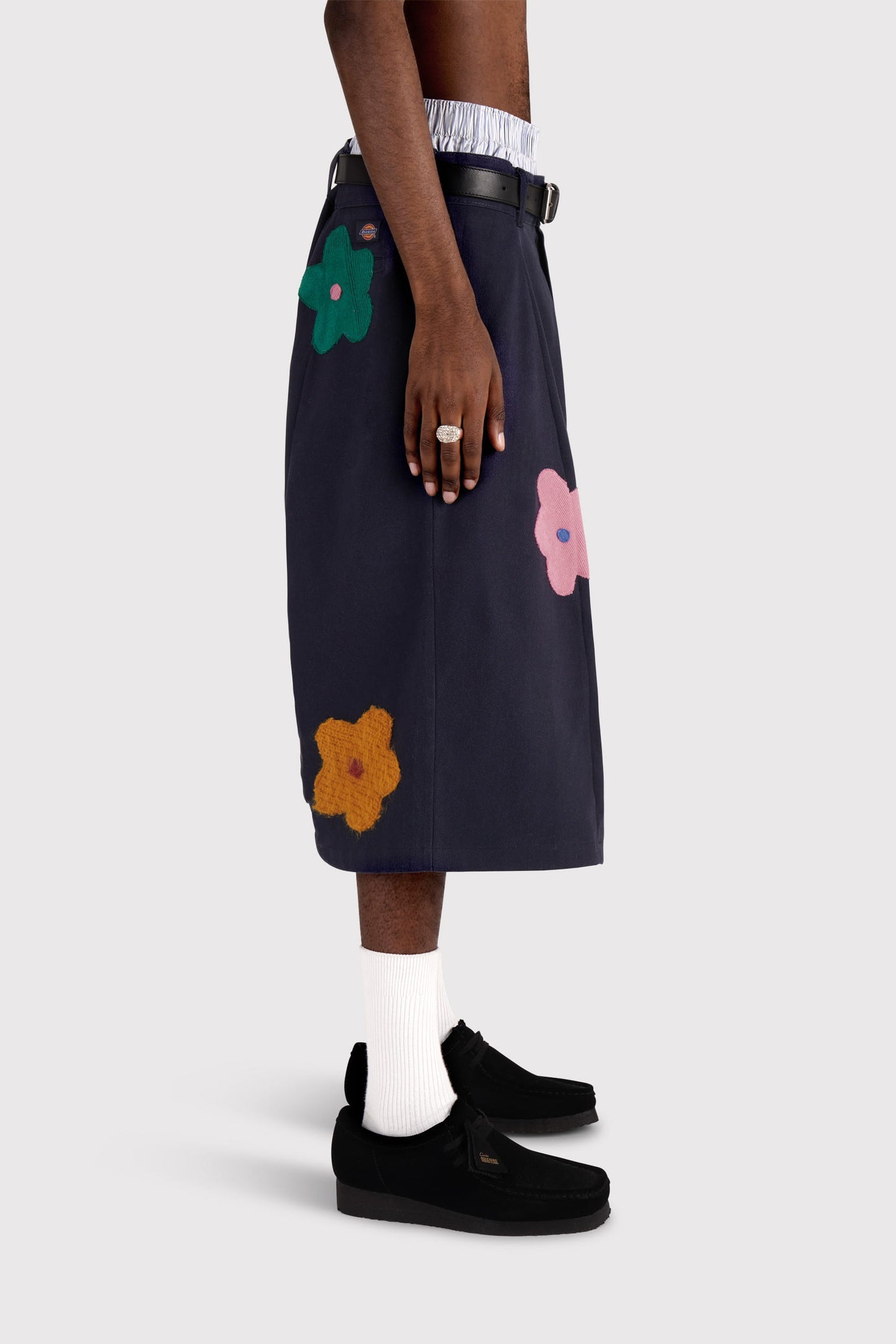 FO Baggy Shorts - Navy - Limited Wild Flower Edition