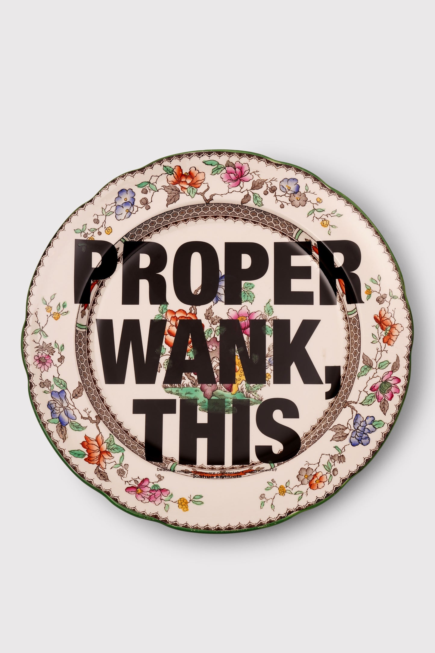 'Proper Wank, This' Plate