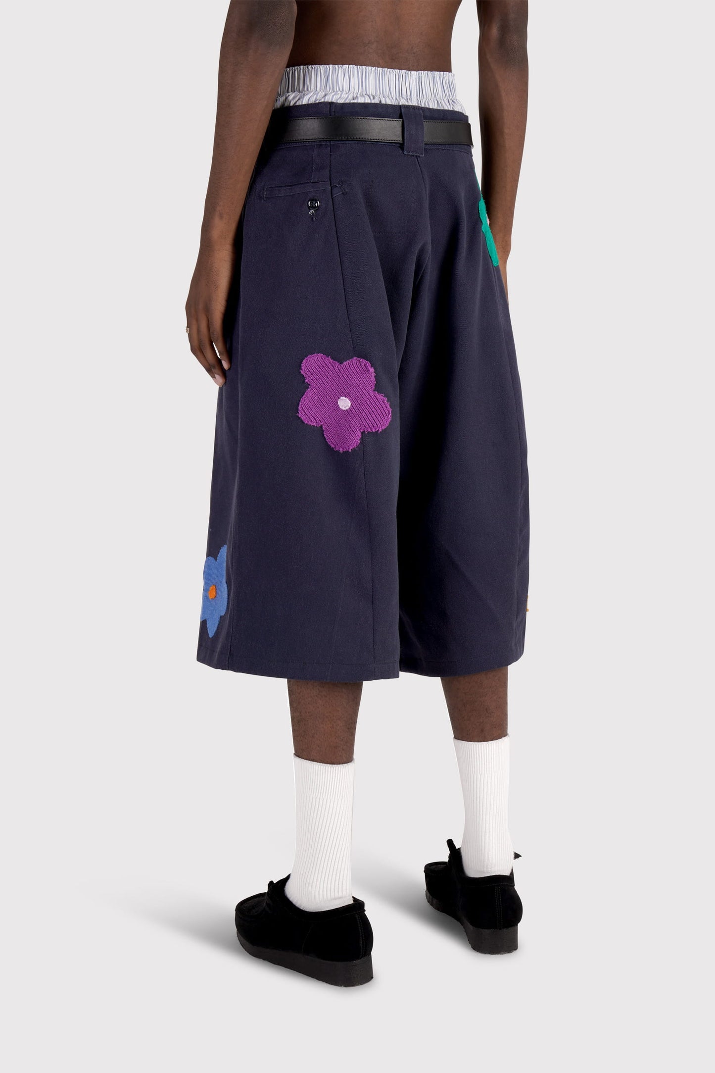 FO Baggy Shorts - Navy - Limited Wild Flower Edition