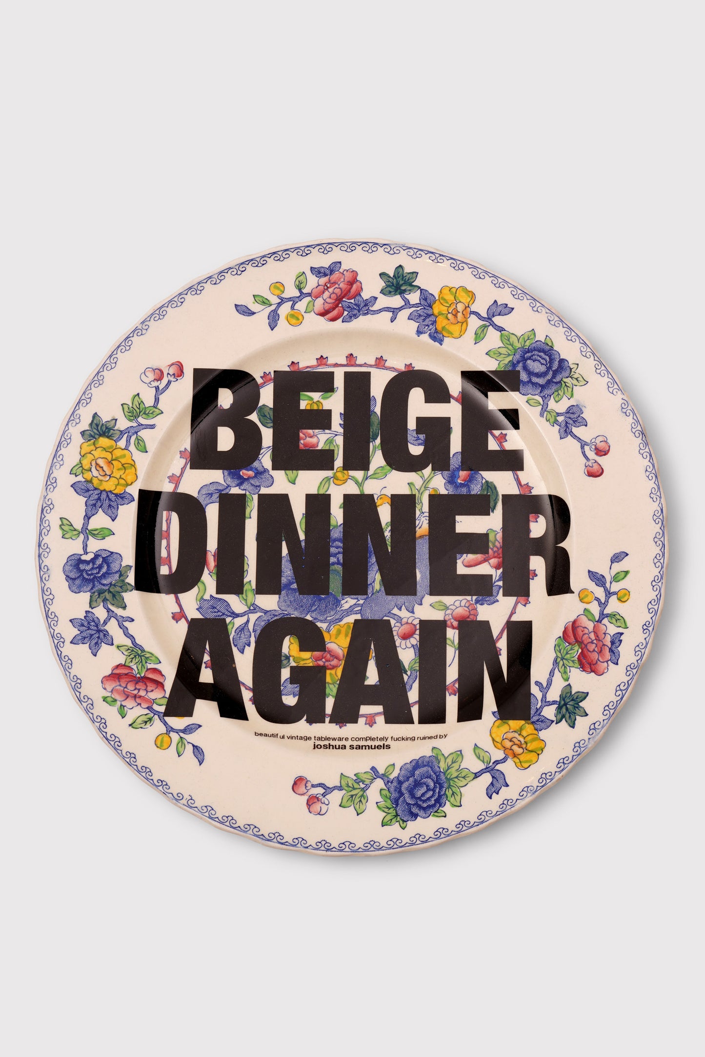 'Beige Dinner Again' Plate