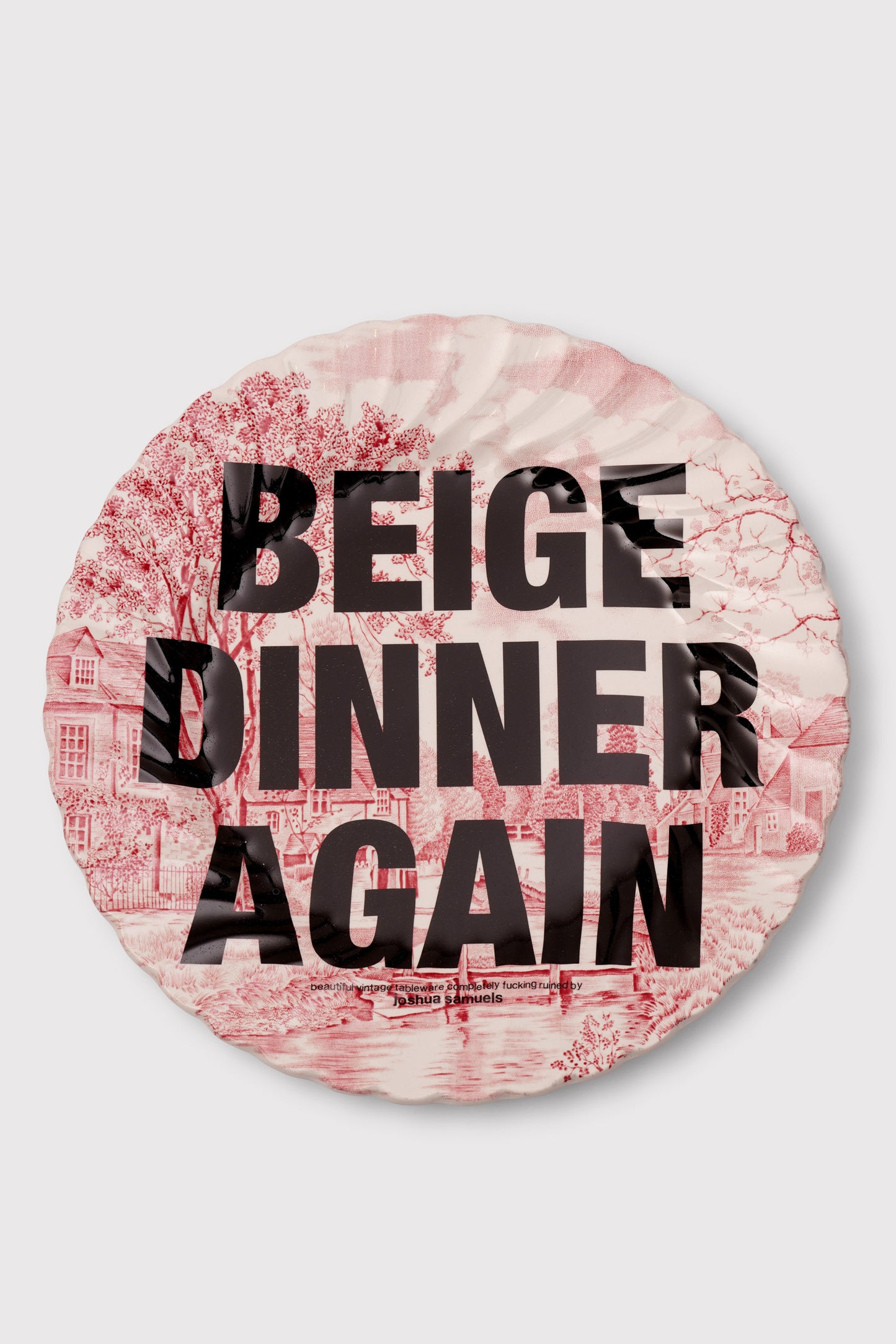 'Beige Dinner Again' Plate