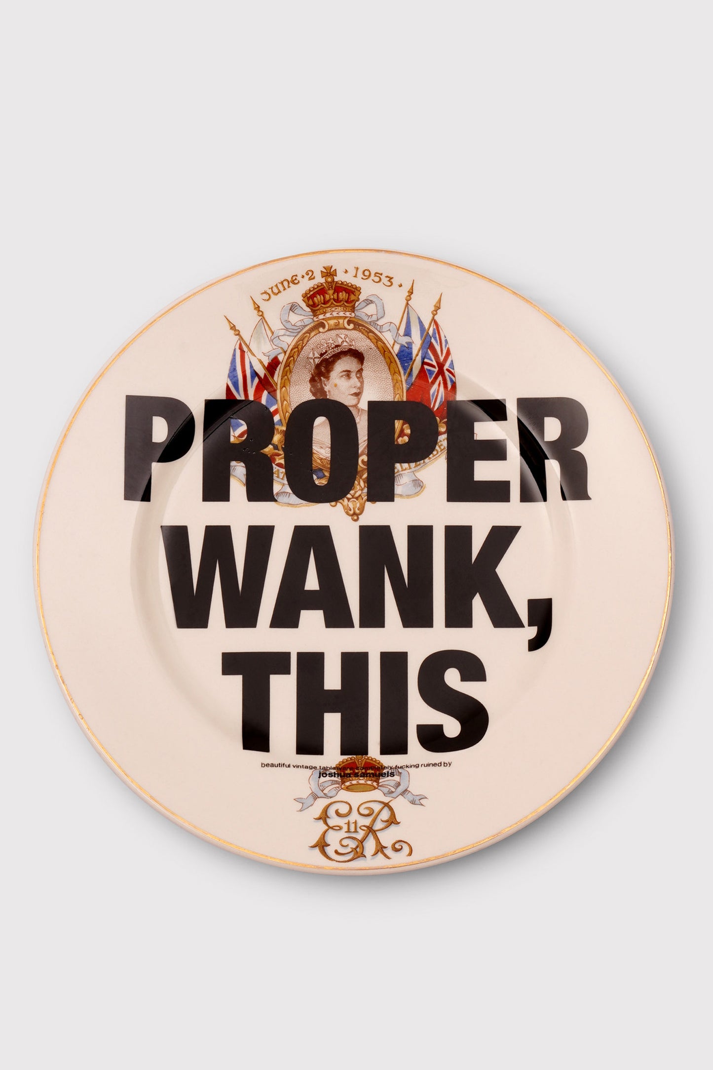 'Proper Wank, This' Plate