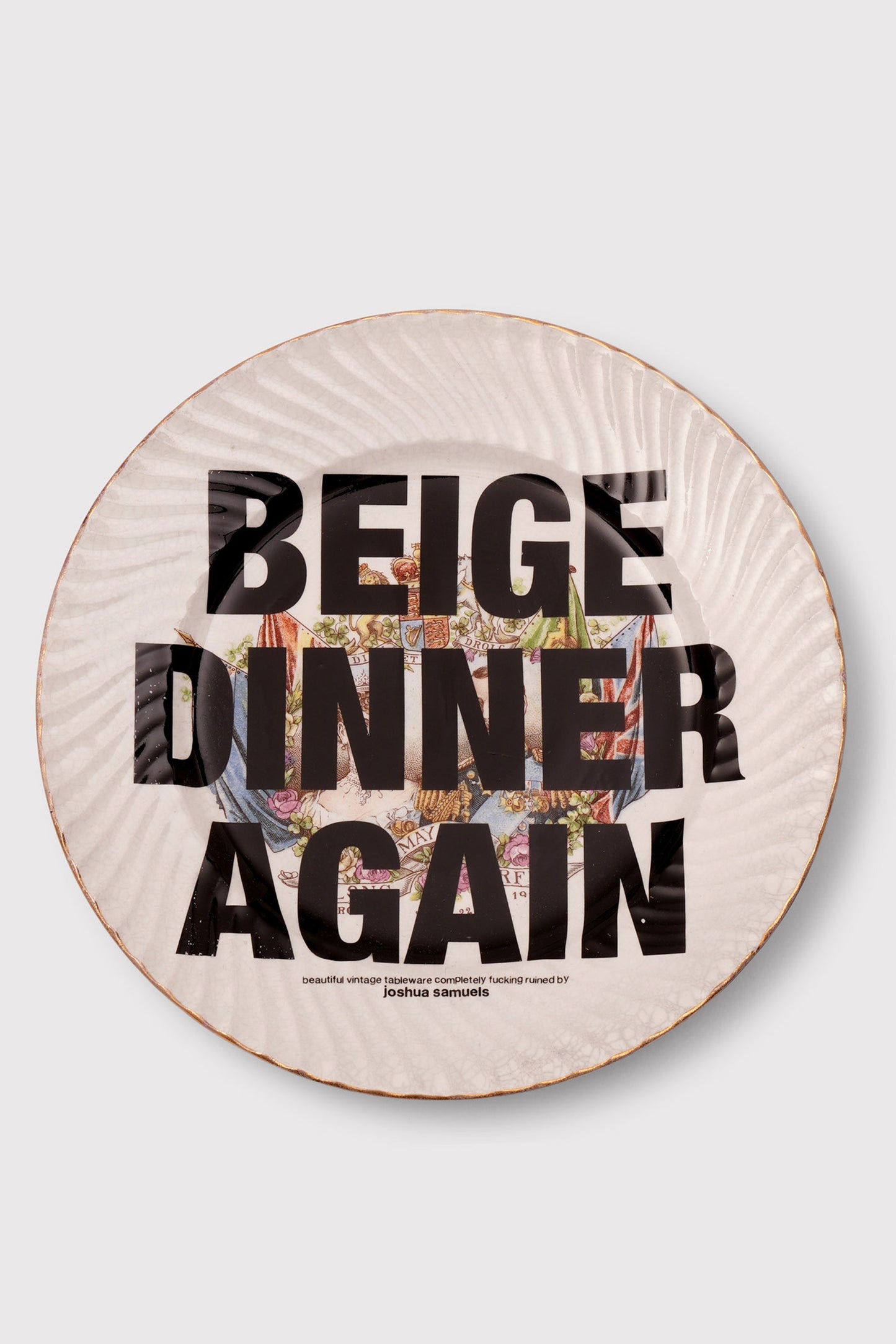 'Beige Dinner Again' Plate
