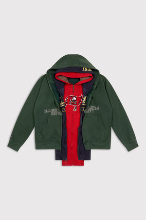 Triple Zip Hood - Multi