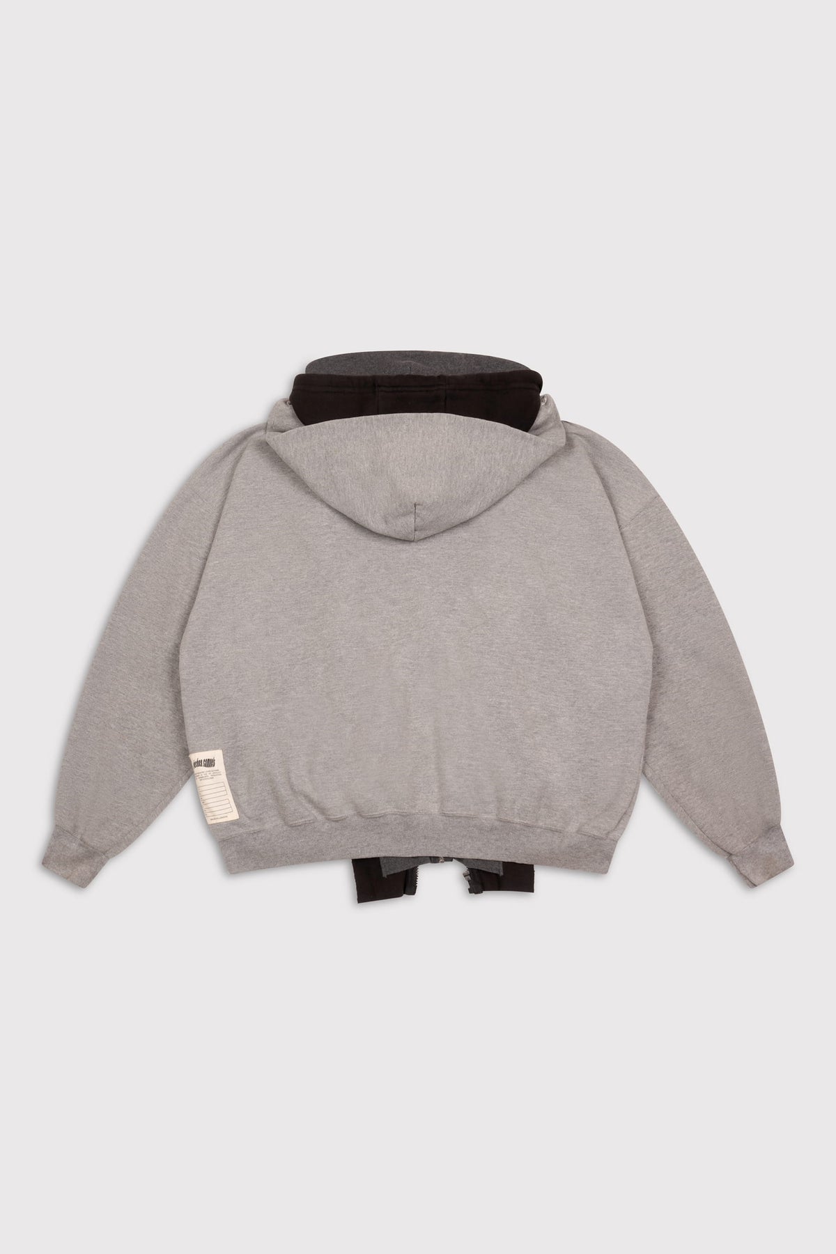 Triple Zip Hood - Grey