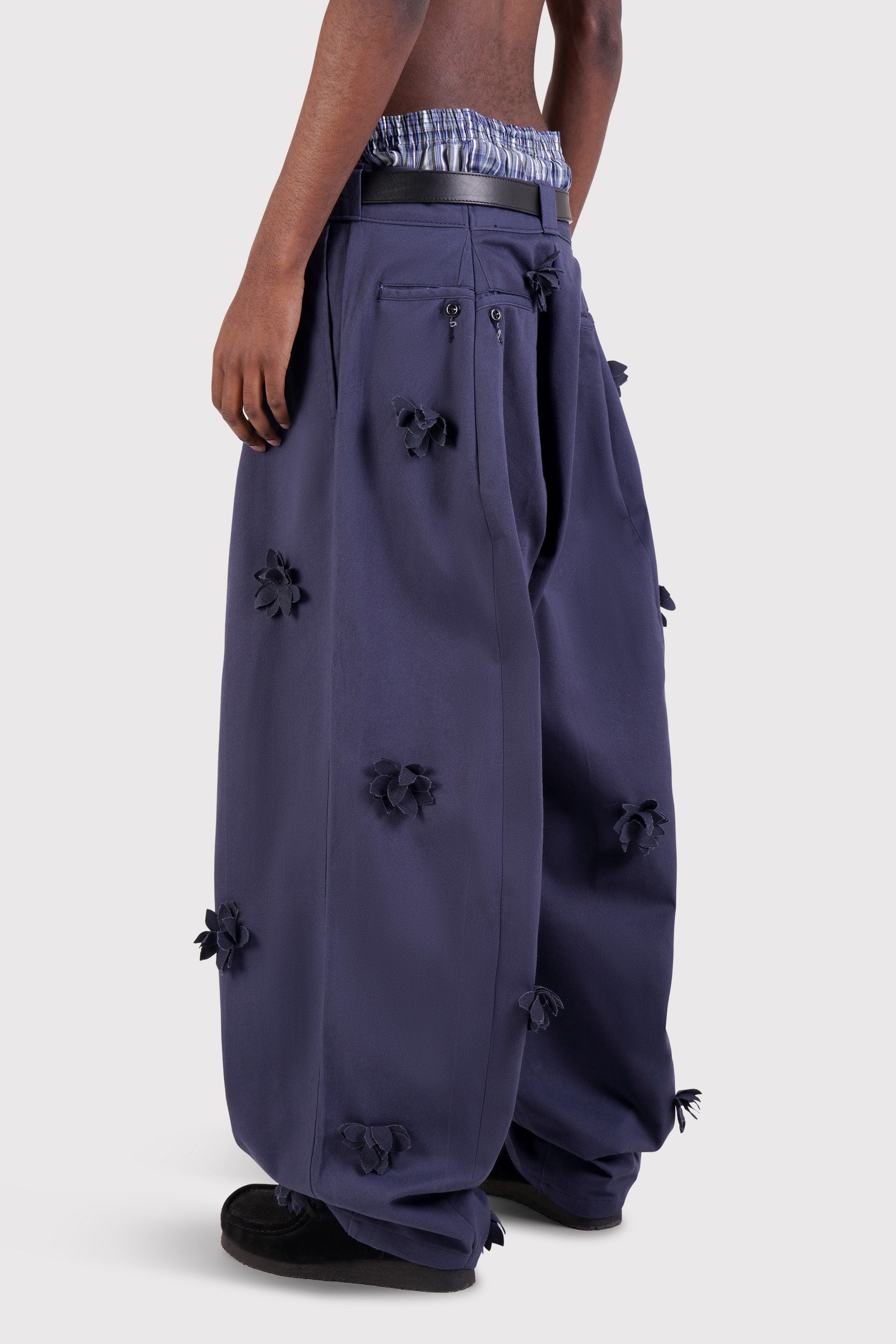 FO Baggy Trou - Navy - Limited Mono Petal Edition – Joshua Samuels