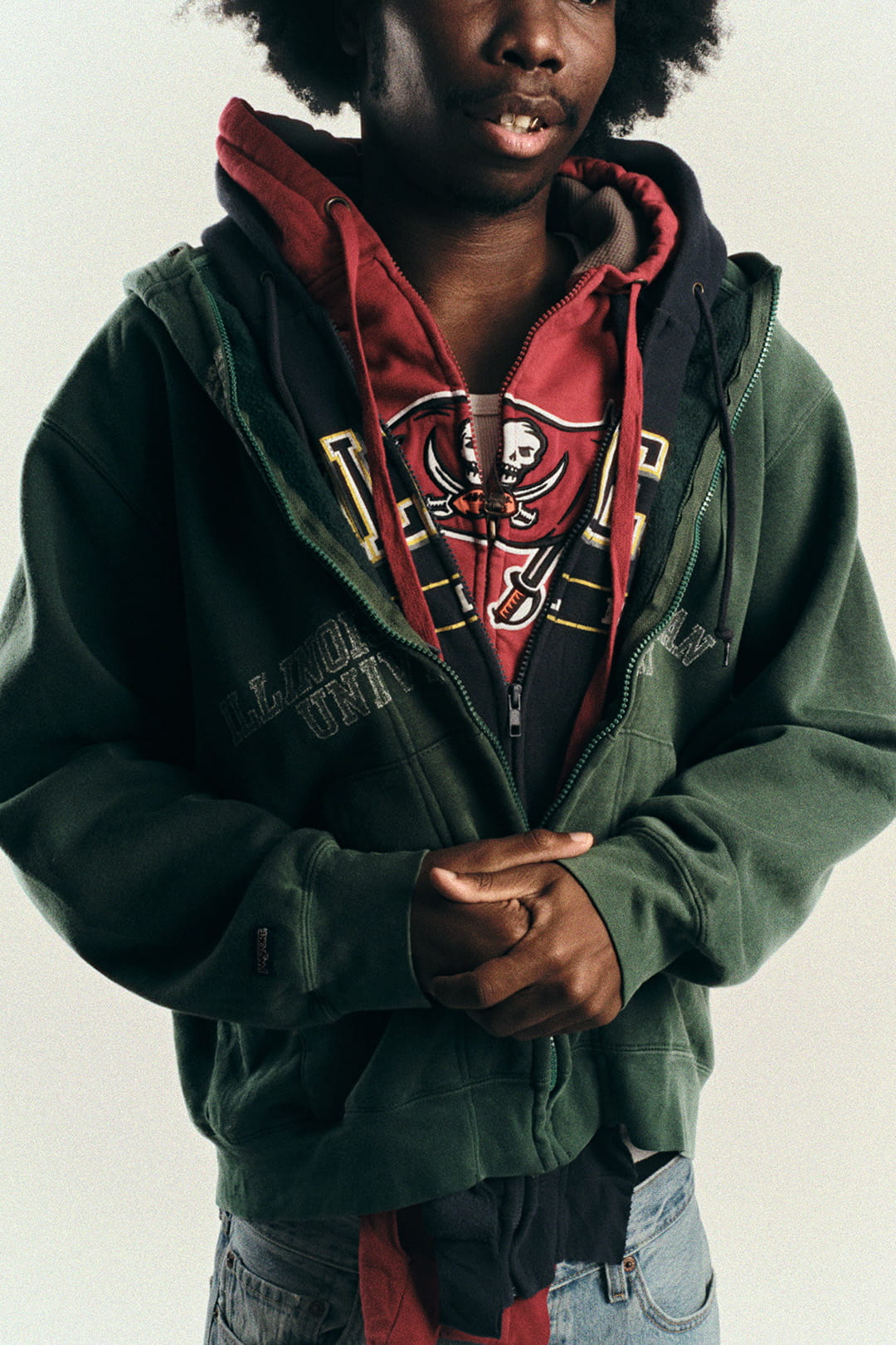 Triple Zip Hood - Multi