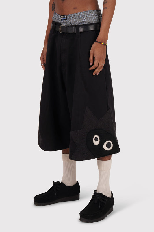 FO Baggy Shorts - Black - Limited Whimsical Little Bugger Edition - Charcoal