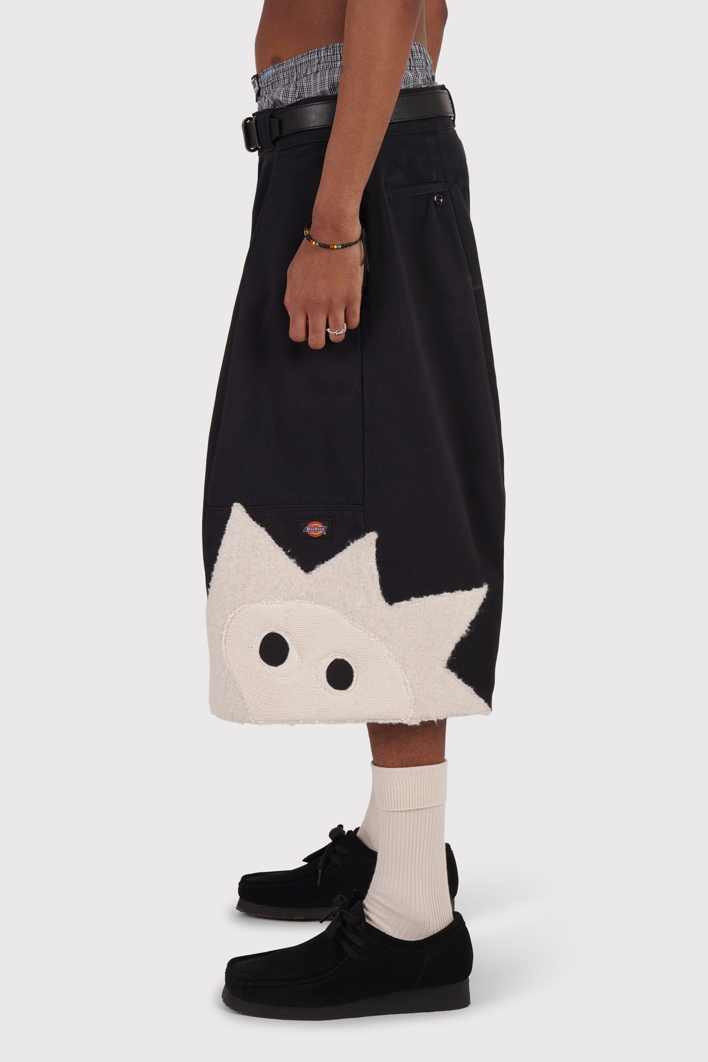 FO Baggy Shorts - Black - Limited Whimsical Little Bugger Edition - Bone