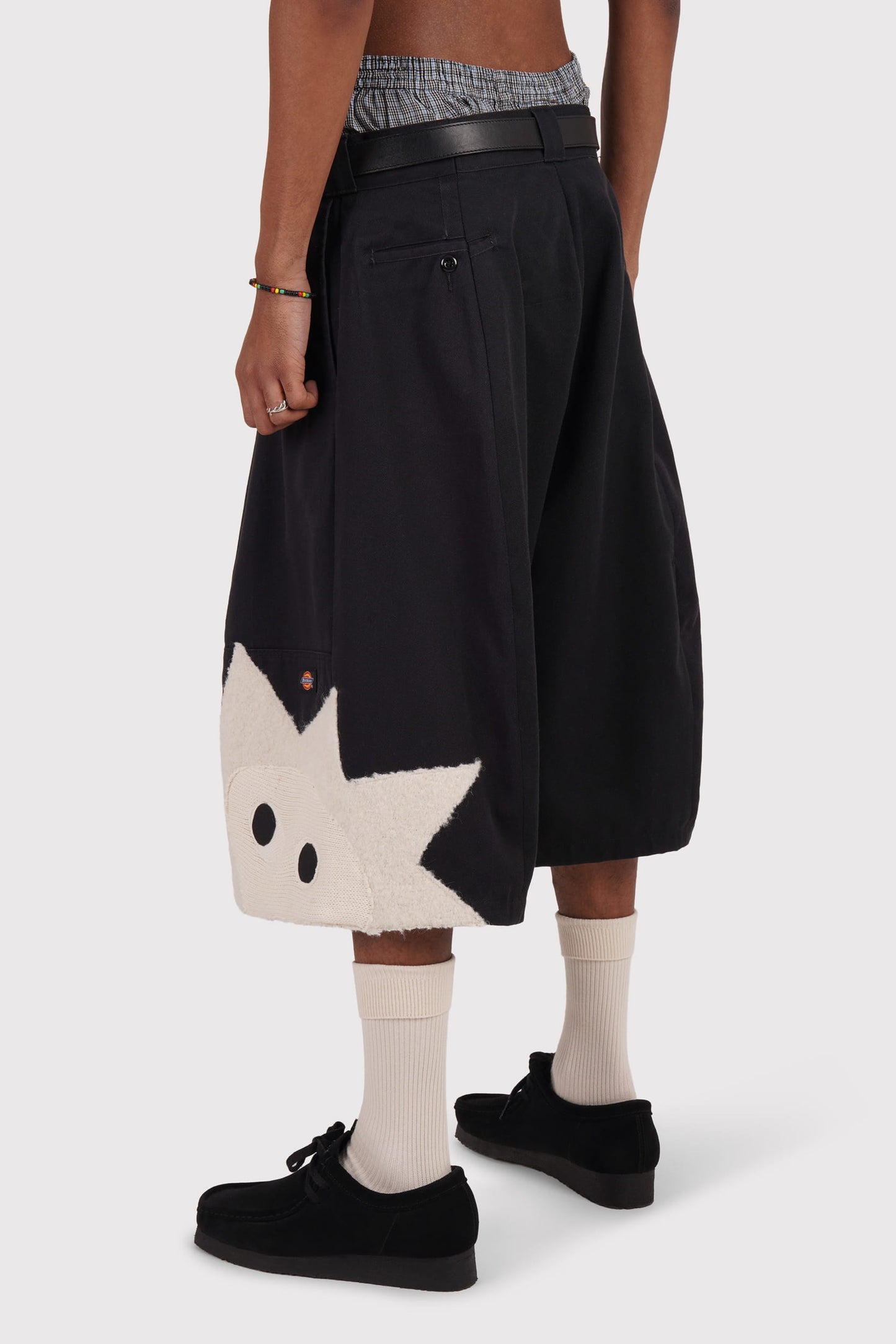 FO Baggy Shorts - Black - Limited Whimsical Little Bugger Edition - Bone