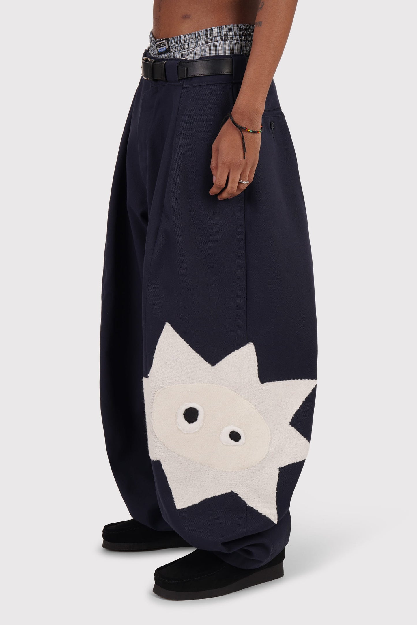 FO Baggy Trou - Navy - Limited Whimsical Little Bugger Edition - Bone