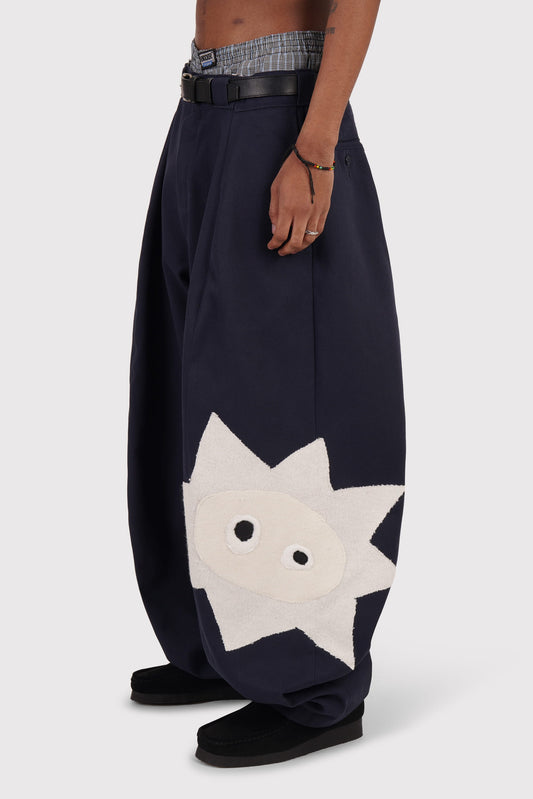 FO Baggy Trou - Navy - Limited Whimsical Little Bugger Edition - Bone