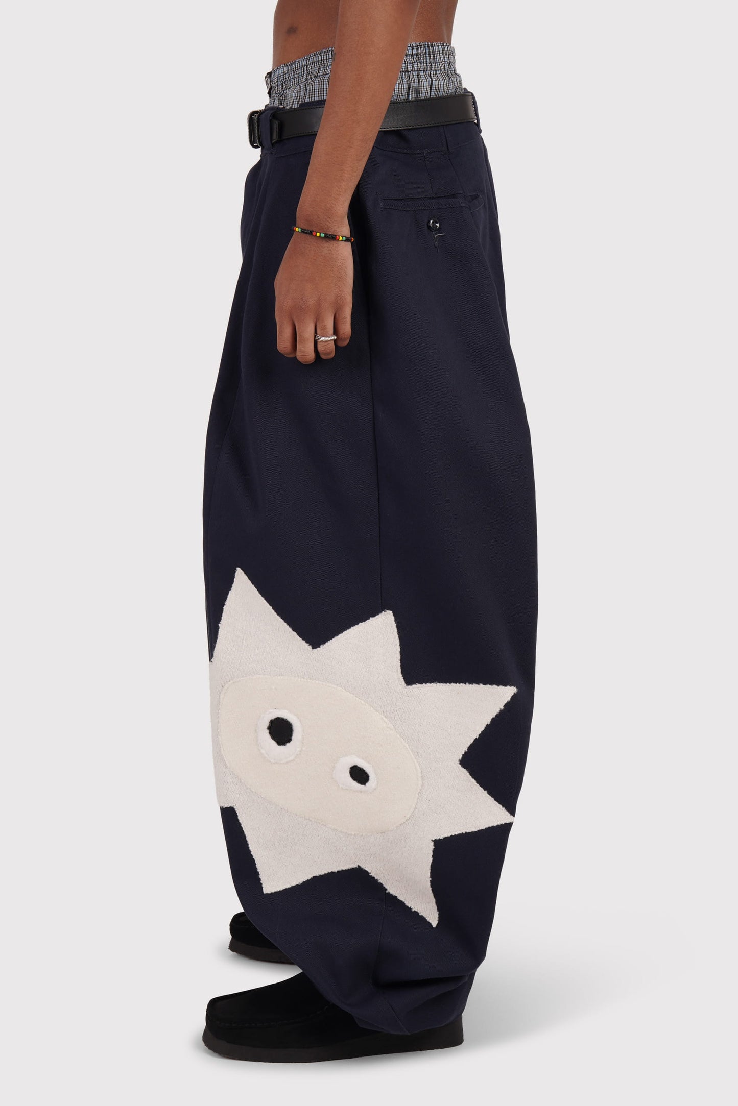 FO Baggy Trou - Navy - Limited Whimsical Little Bugger Edition - Bone