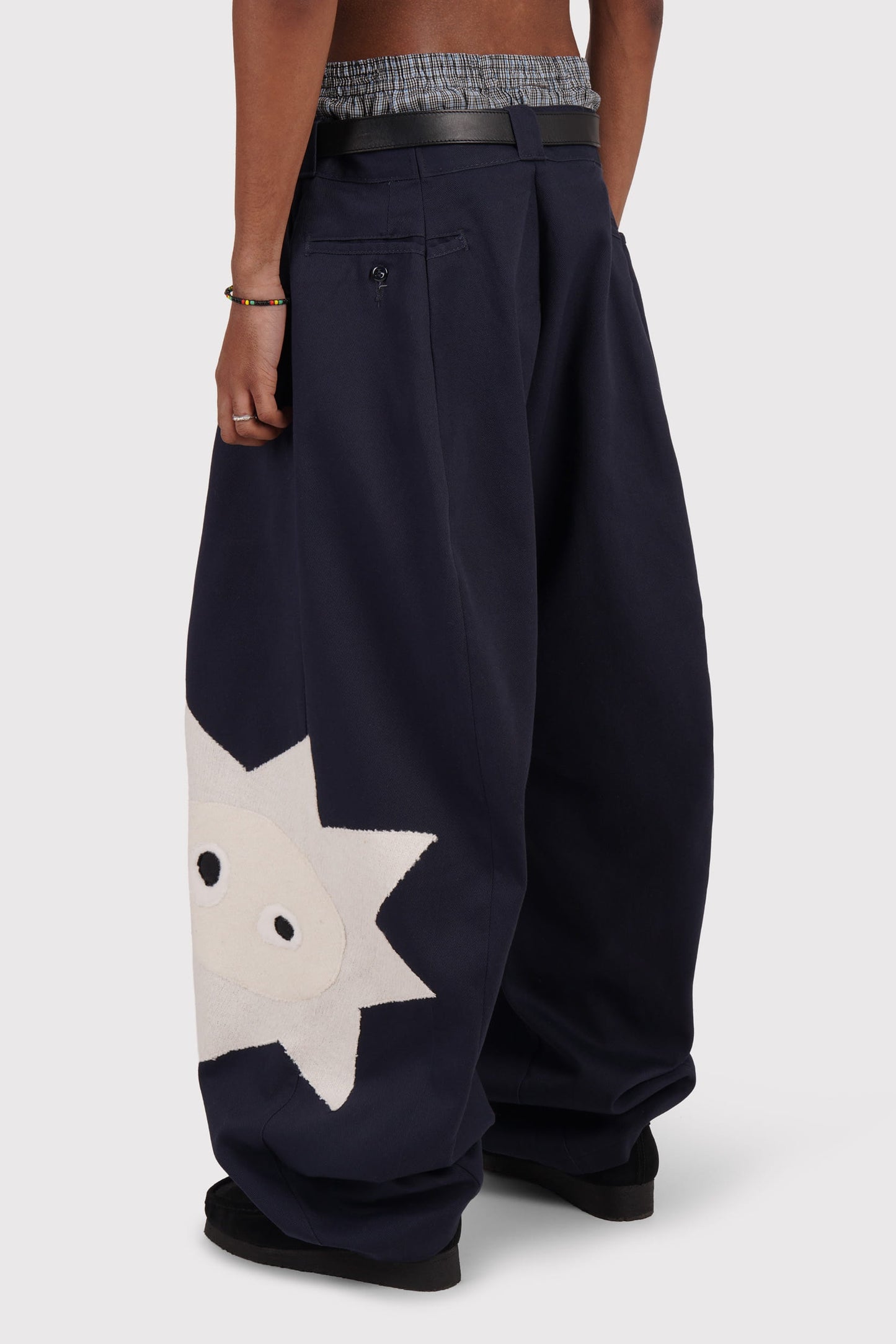 FO Baggy Trou - Navy - Limited Whimsical Little Bugger Edition - Bone