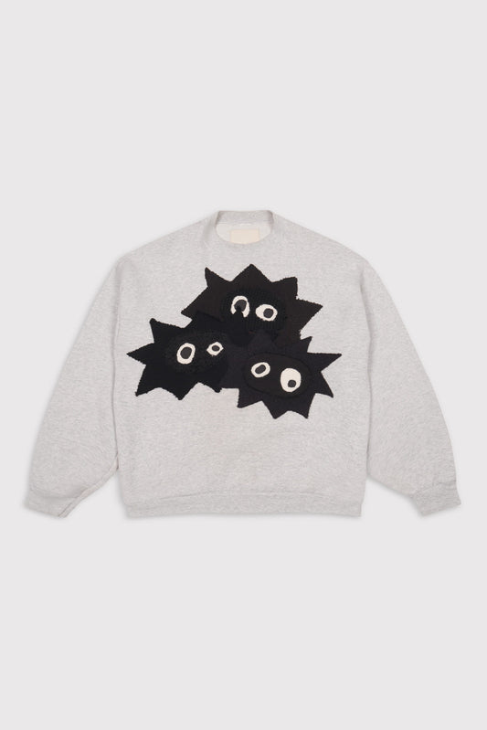 Whimsical Little Buggers Crew - Charcoal