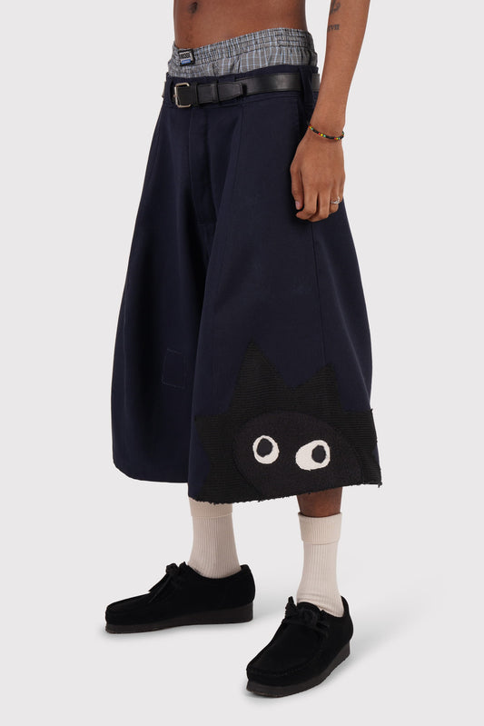 FO Baggy Shorts - Navy - Limited Whimsical Little Bugger Edition - Charcoal