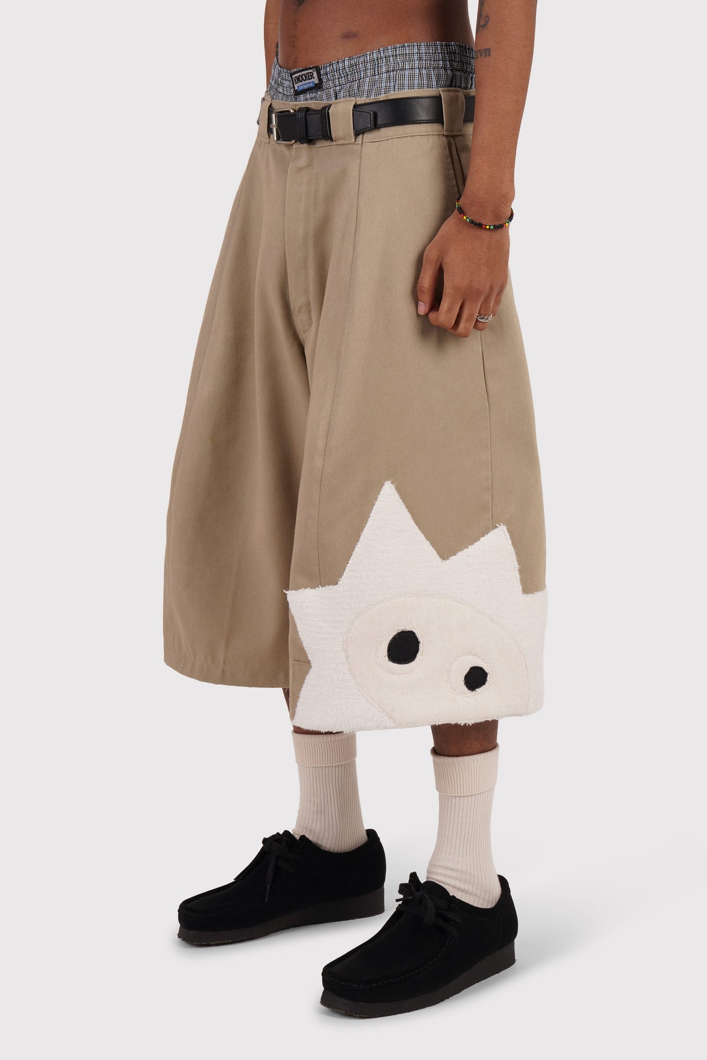 FO Baggy Shorts - Beige - Limited Whimsical Little Bugger Edition - Bone