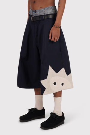 FO Baggy Shorts - Navy - Limited Whimsical Little Bugger Edition - Bone